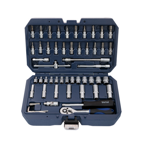 НАБОР ИНСТРУМЕНТА 53пр. 1/4" (6гр) VERTUL VR053 НАБОР ИНСТРУМЕНТА 53пр. 1/4" (6гр) VERTUL VR053
