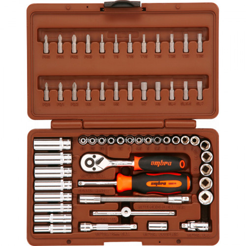 НАБОР ИНСТРУМЕНТА   57пр. 1/4" ( 6ГР.)   OMT57S Ombra