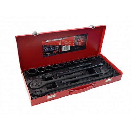 НАБОР ИНСТРУМЕНТА   26пр  1/2" (6гр) (8-32мм)  FORCEKRAFT FK-4263-5MPB